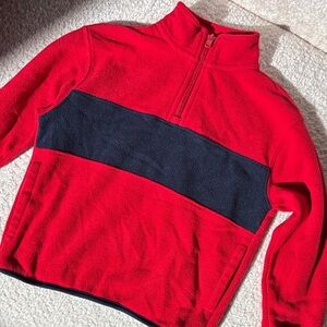 Old Navy Red and Blue Zip Up Sweater